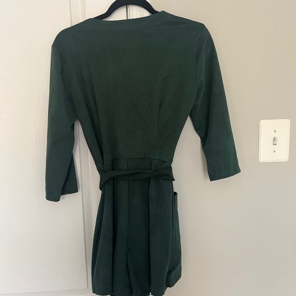 Zara Emerald Green Short Jumpsuit - Picture 2 of 3